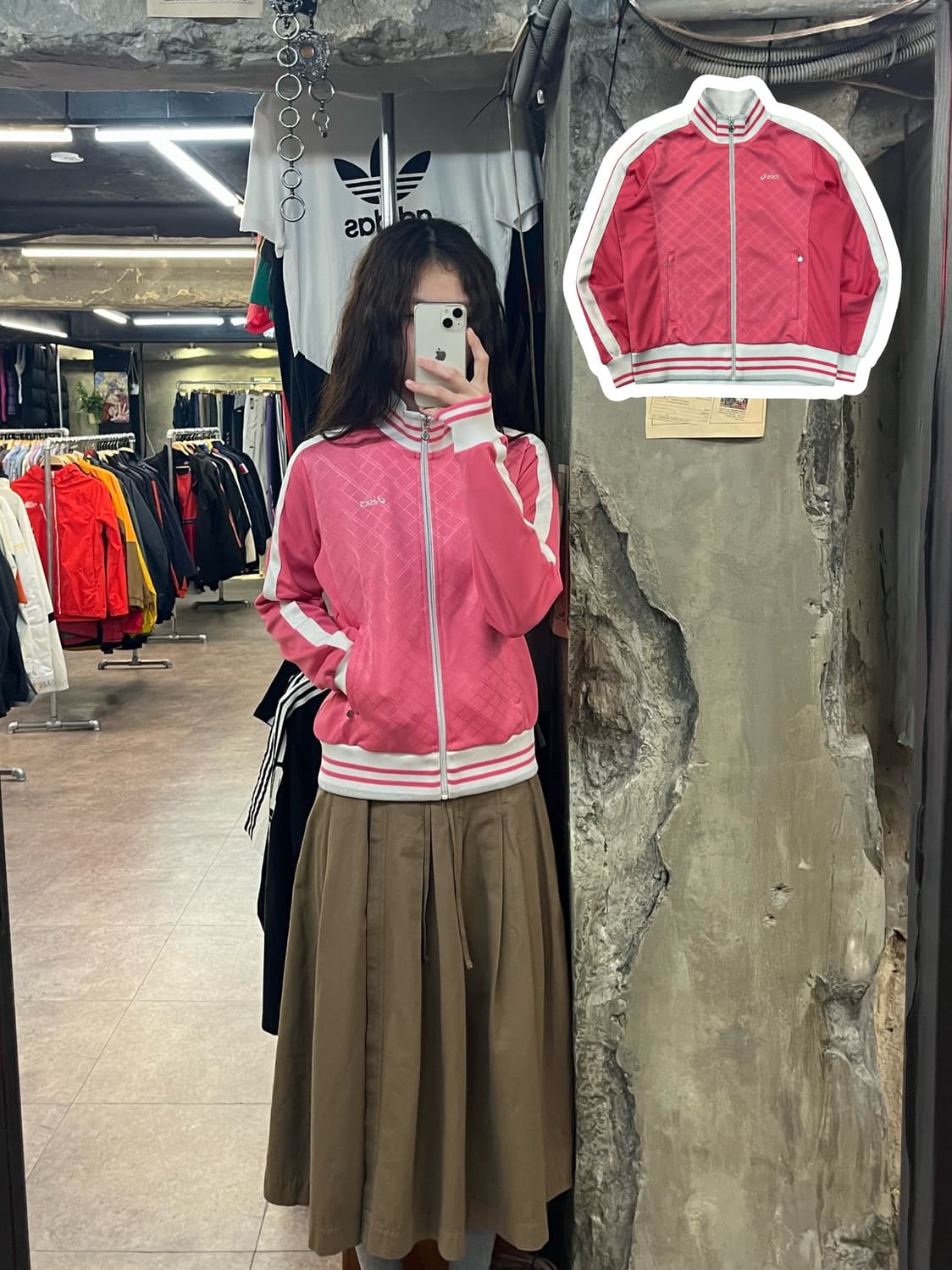 아식스 져지 핑크 95 #csz2077 상품이미지1