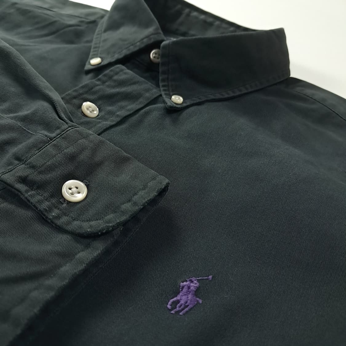 CK507 XL 폴로 90s 블레이크 빈티지 블랙 셔츠 남방 상품이미지4