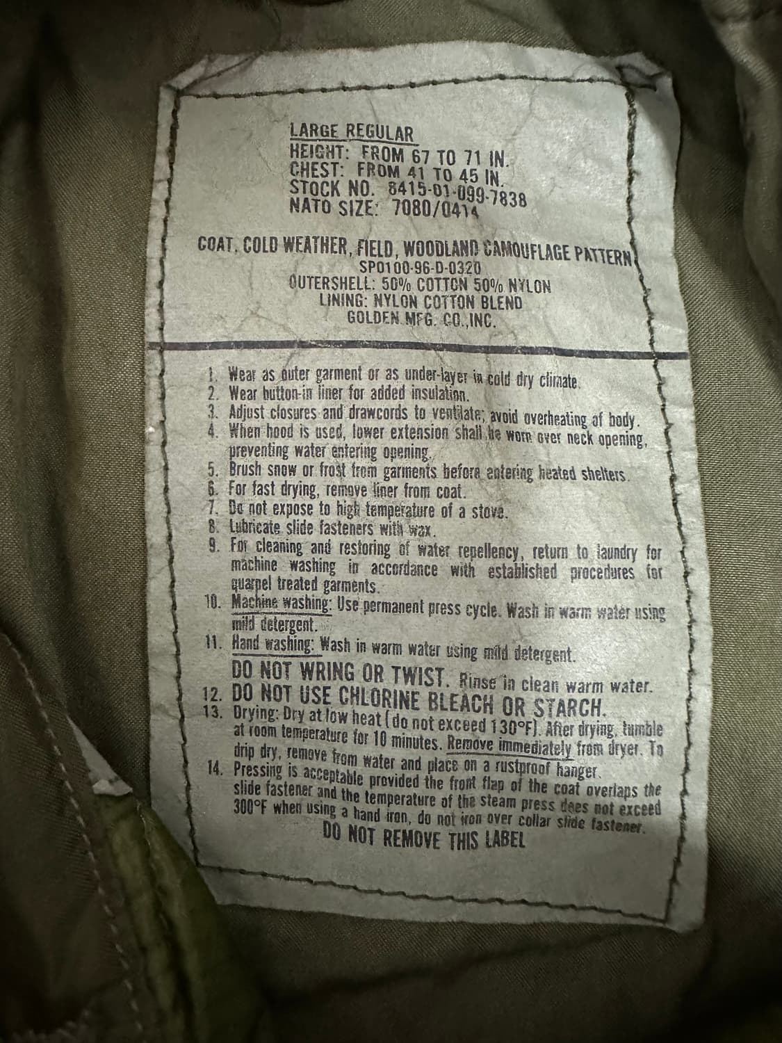 us m-65 밀리터리 필드자켓 상품이미지5
