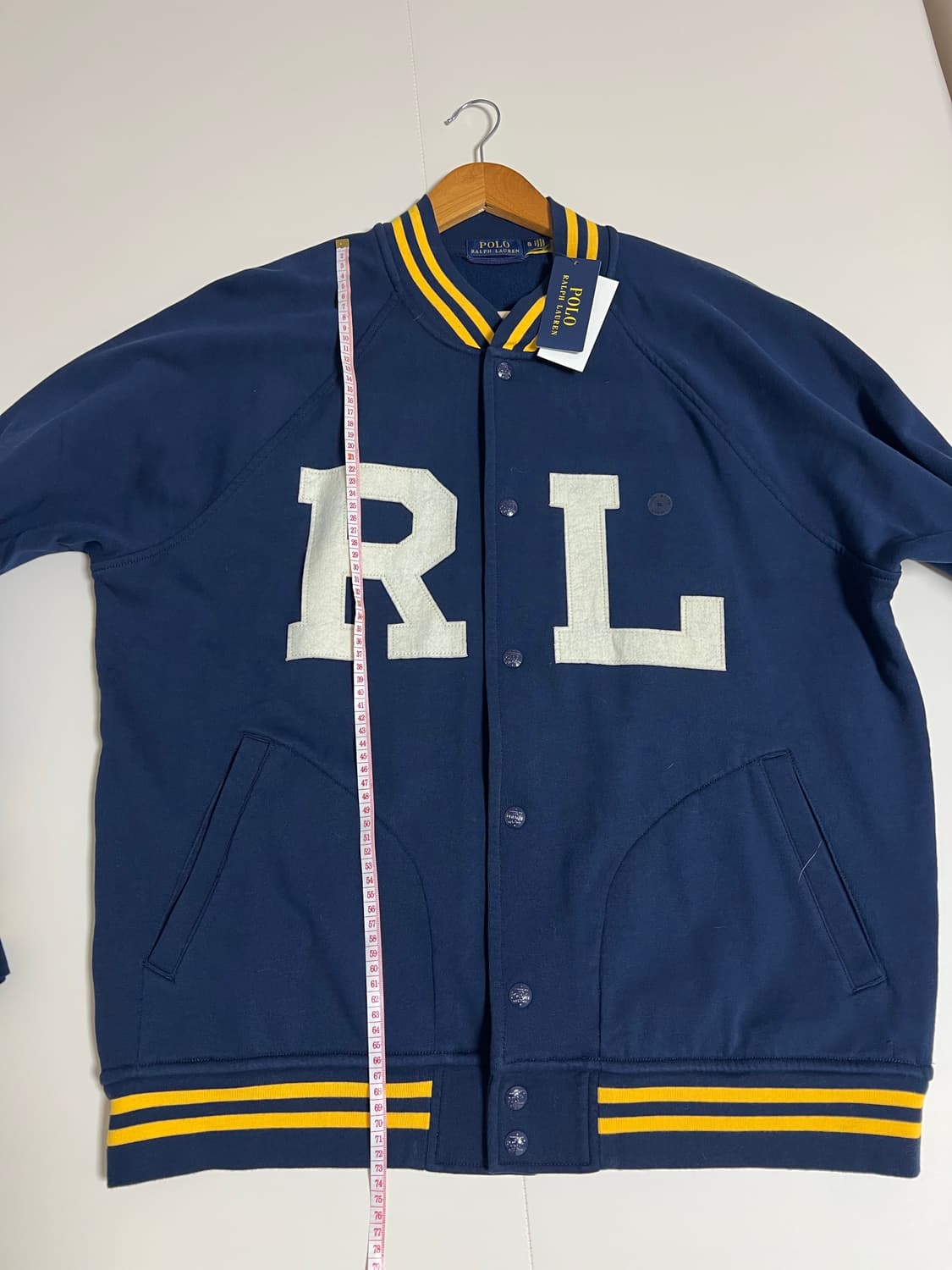(새상품)폴로 랄프로렌 바시티 자켓 RL로고 네이비 XL 상품이미지7