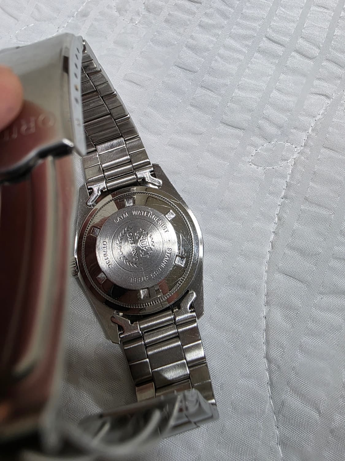 오리엔트 데이저스트 블랙 다이얼 쿼츠시계 빈티지 시계 ORIENT 상품이미지5