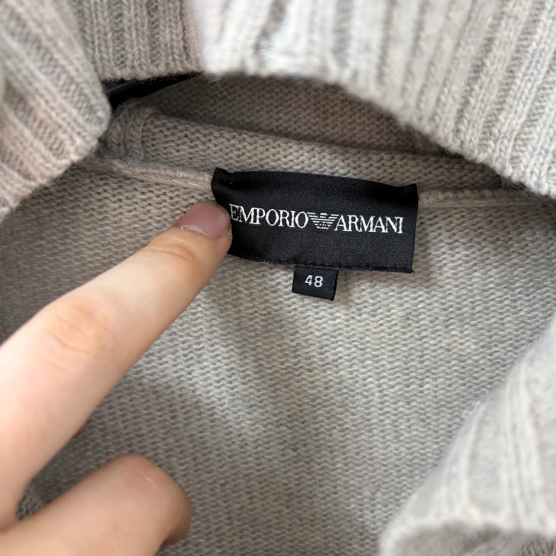 엠포리오 아르마니 아카이브 후드 니트 자켓 상품이미지7