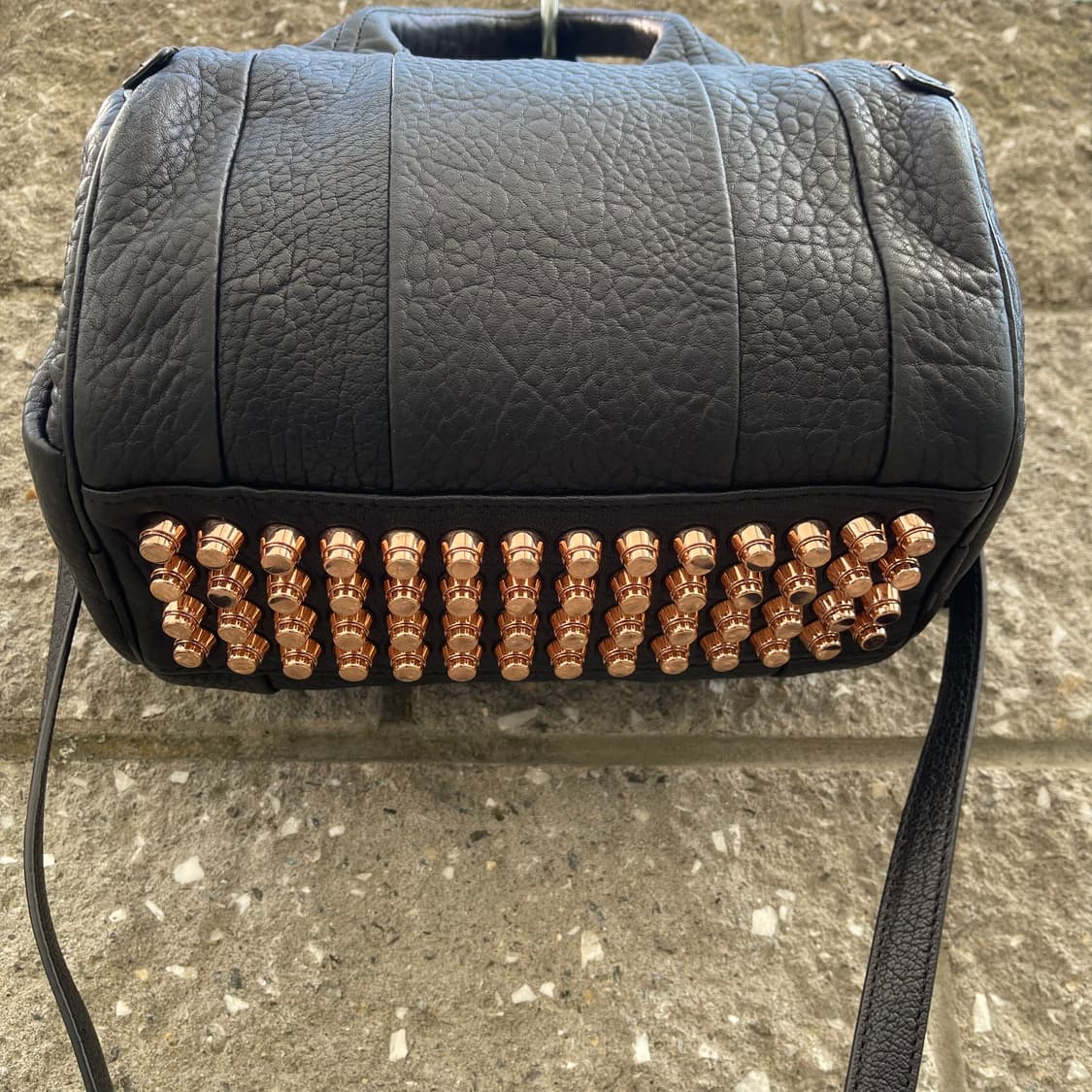 [OS] Alexander Wang 로키 블랙 레더 더플백 상품이미지8