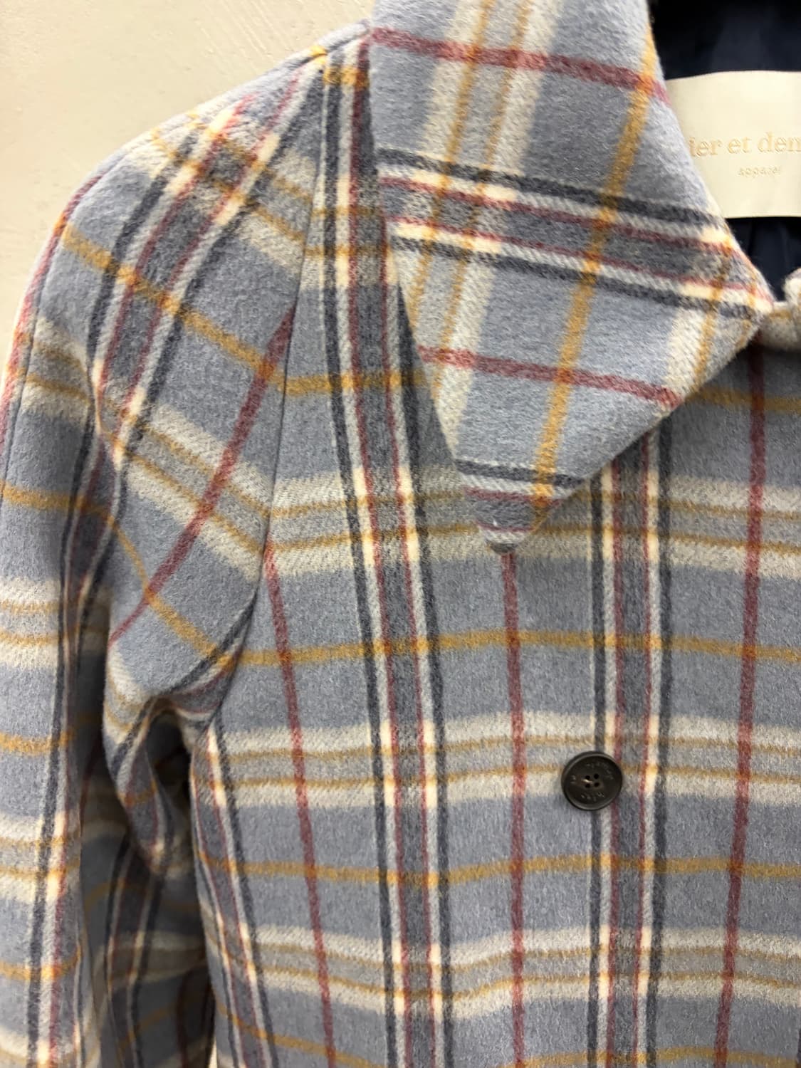Hier et Demain 엣드맹 Check long coat M 상품이미지6