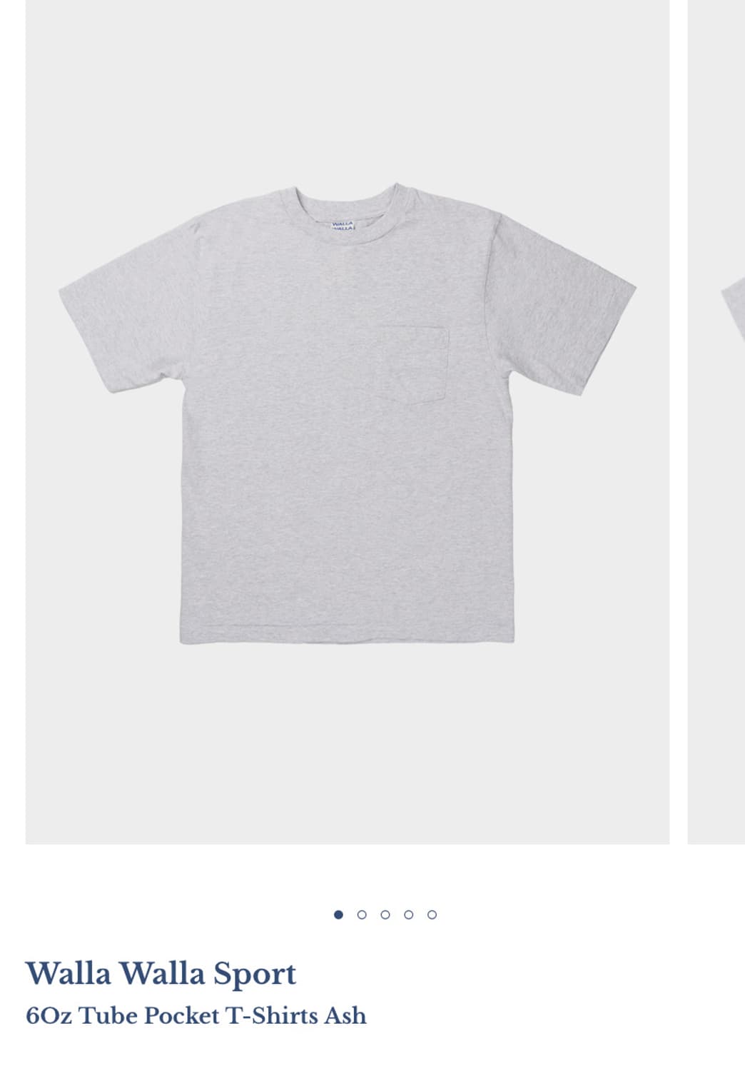 왈라왈라스포츠 포켓티 L 새상품 상품이미지1