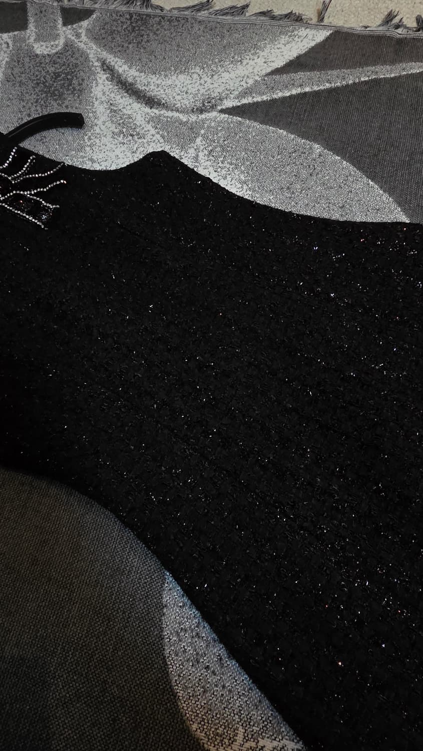 Sincethen 신스덴 슬리브리스 트위드 미니 원피스 상품이미지4