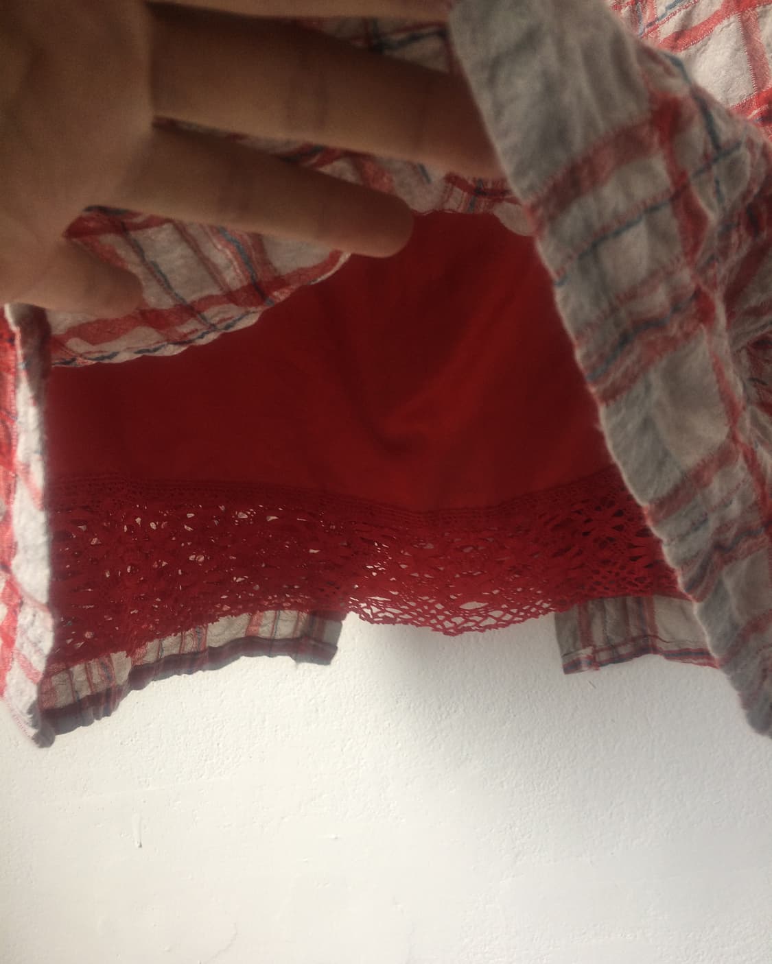 Check pattern mini skirt 상품이미지2