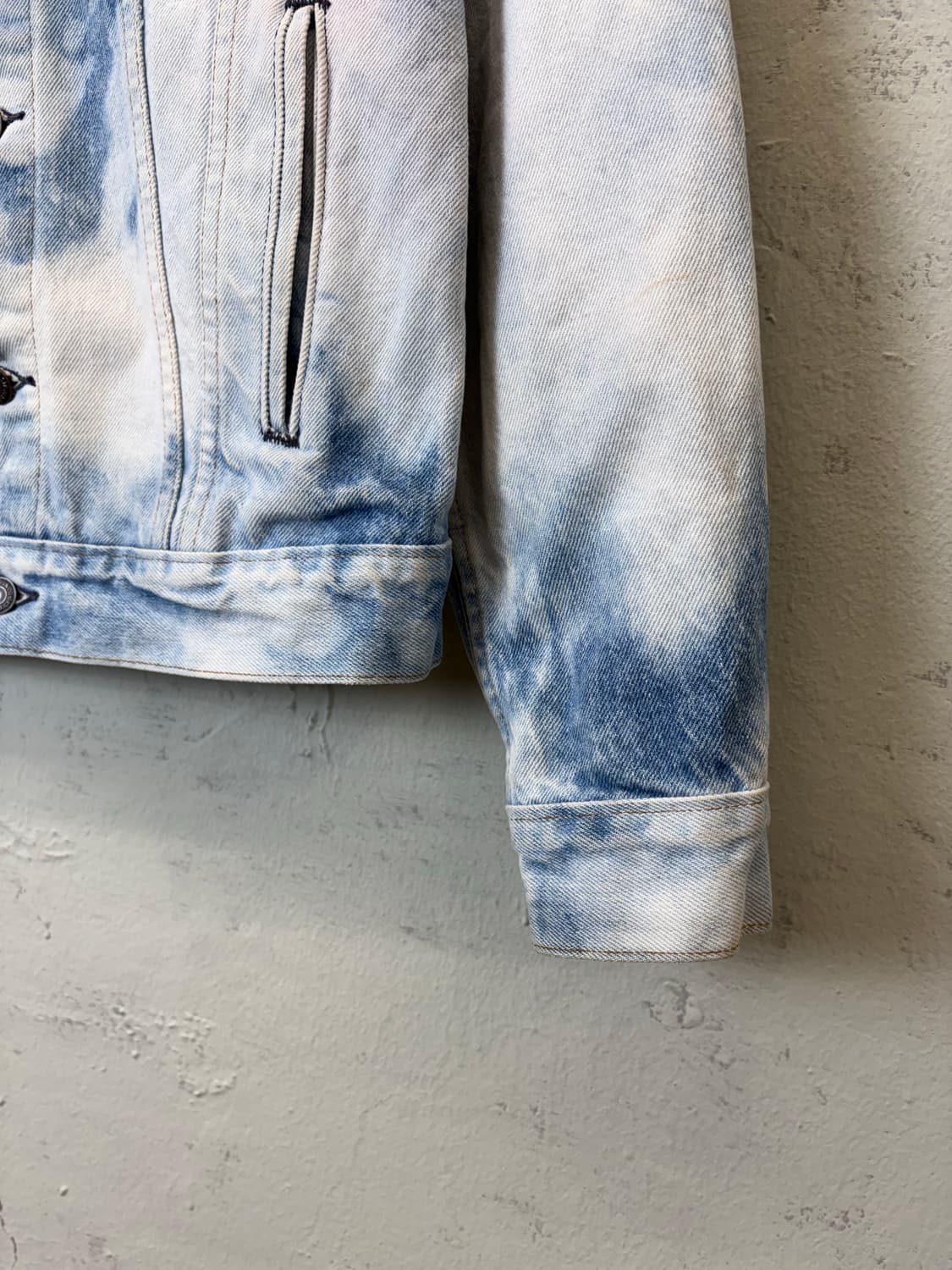 리바이스 90s 빈티지 스컬 큐빅 데님 트러커 자켓 상품이미지7