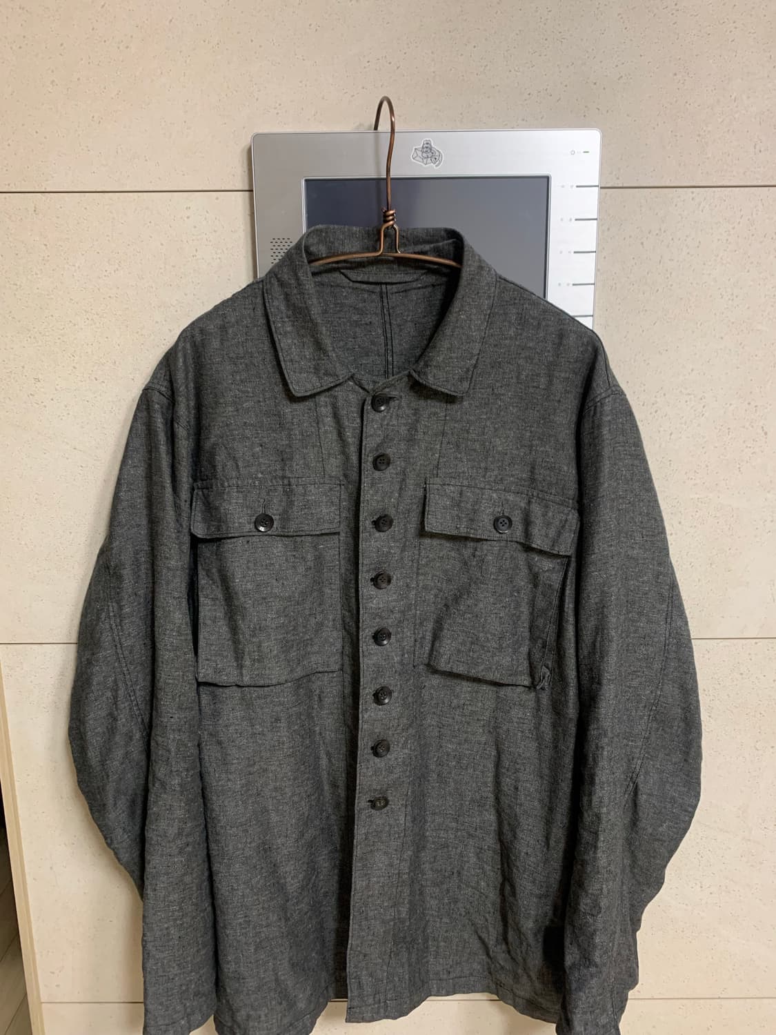 Twobuildershouse 밀리터리 셔츠 그레이 L 상품이미지2