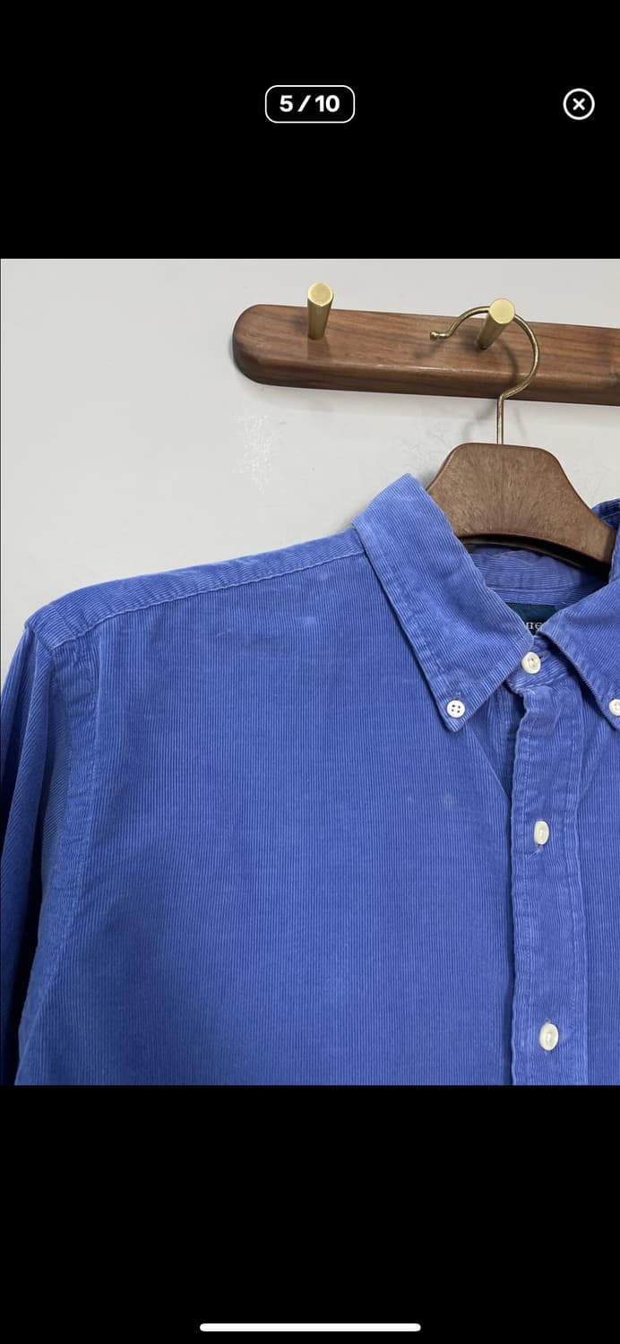 폴로랄프로렌 코듀로이 블루 셔츠  A3581 상품이미지5