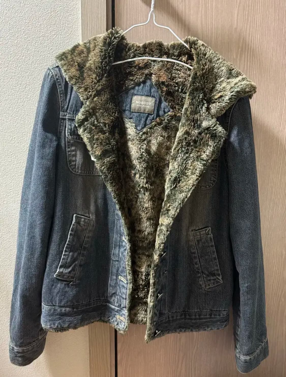 빈티지 퍼 청자켓 상품이미지1