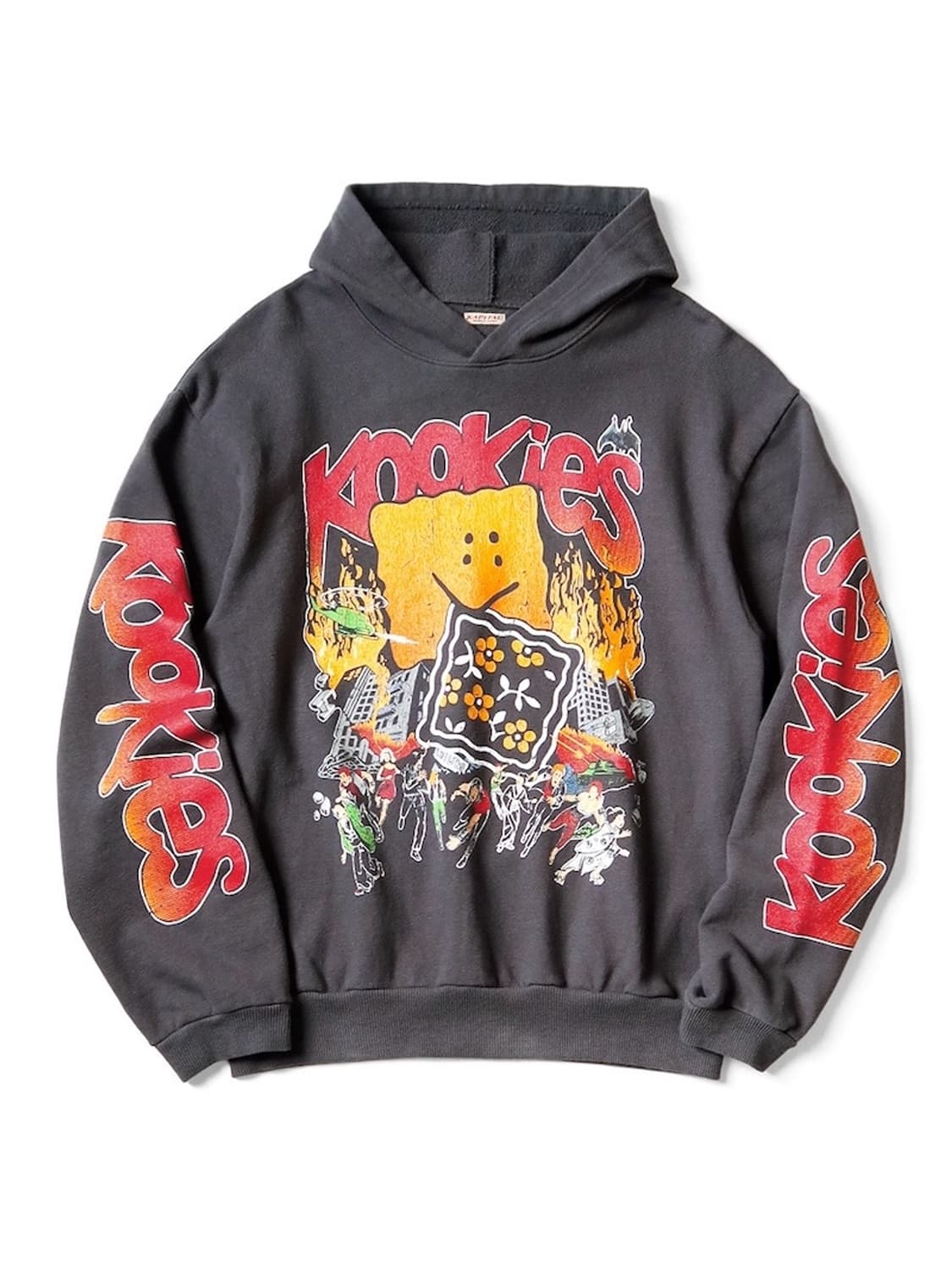 캐피탈 플리스 후드 스웨트셔츠 버스터 패키쉬 레인보우 Y Pt 잉크 블랙 상품이미지1