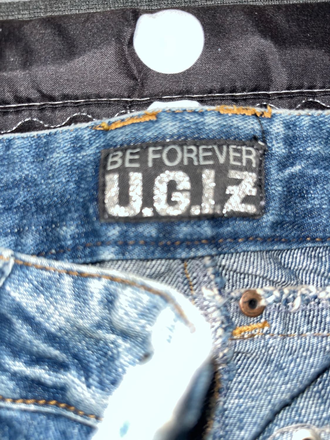 스터드 빈티지 워싱 데님 카고 바지 펑크 y2k 상품이미지6