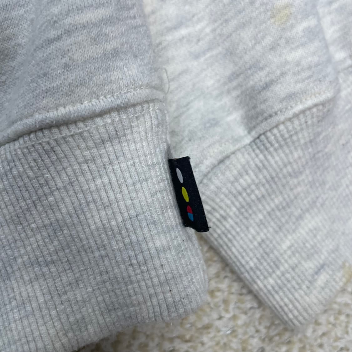 아이앱스튜디오 스펠 로고 후드티 오트밀 버건디 상품이미지5