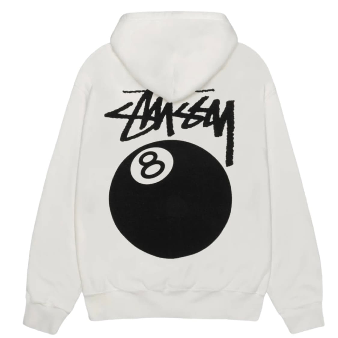 [새상품] 스투시 8볼 다이드 다이스 집 후드집업 내츄럴 화이트 상품이미지1