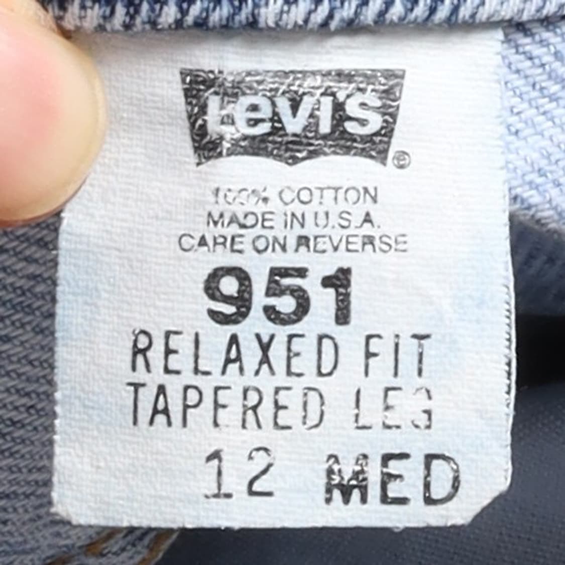 리바이스 90’s Levi's Orange Tab 951 Denim Pa 상품이미지9