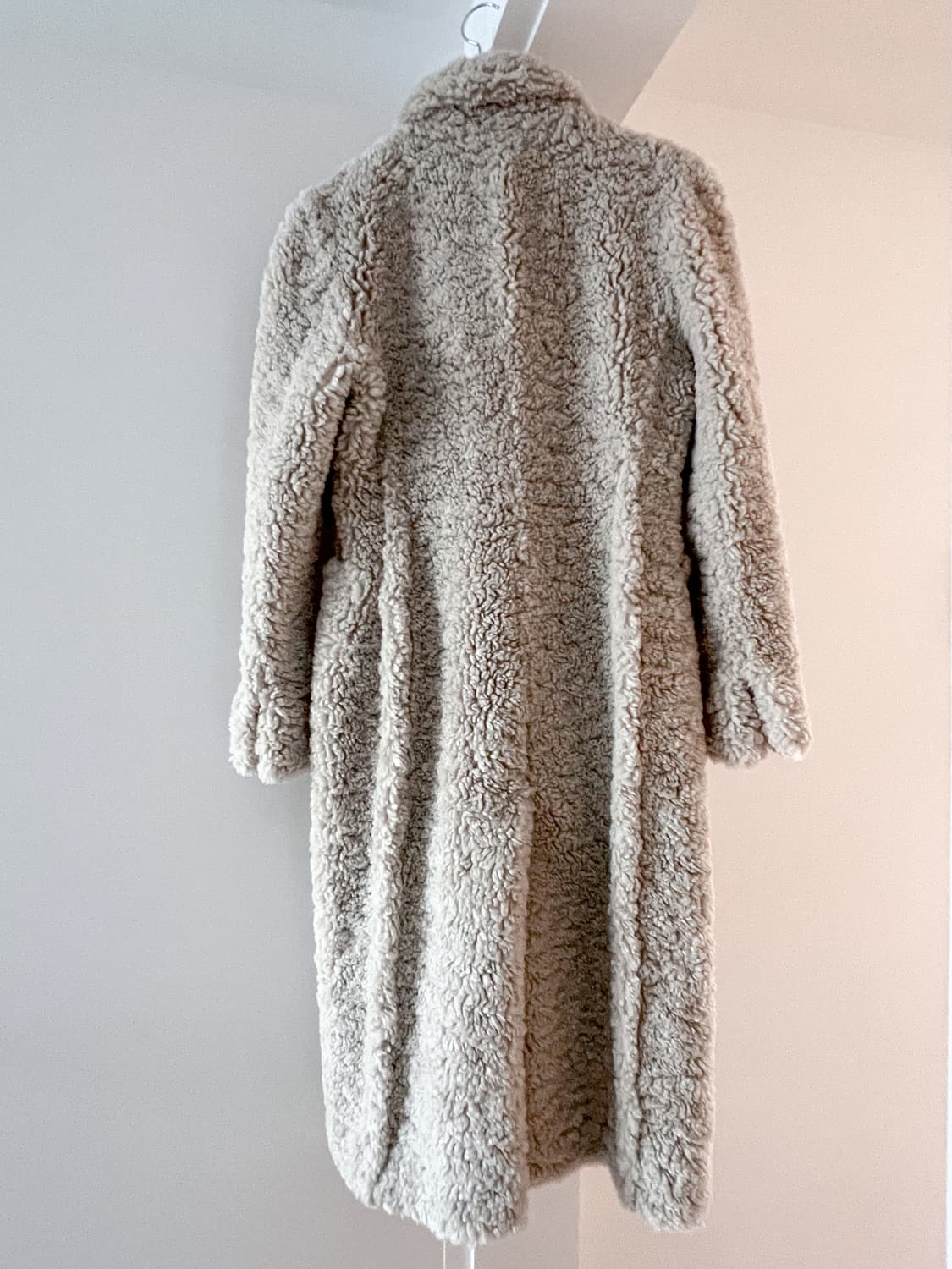 렉토 에코 퍼 더블 브레스트 테디 코트 S 상품이미지9