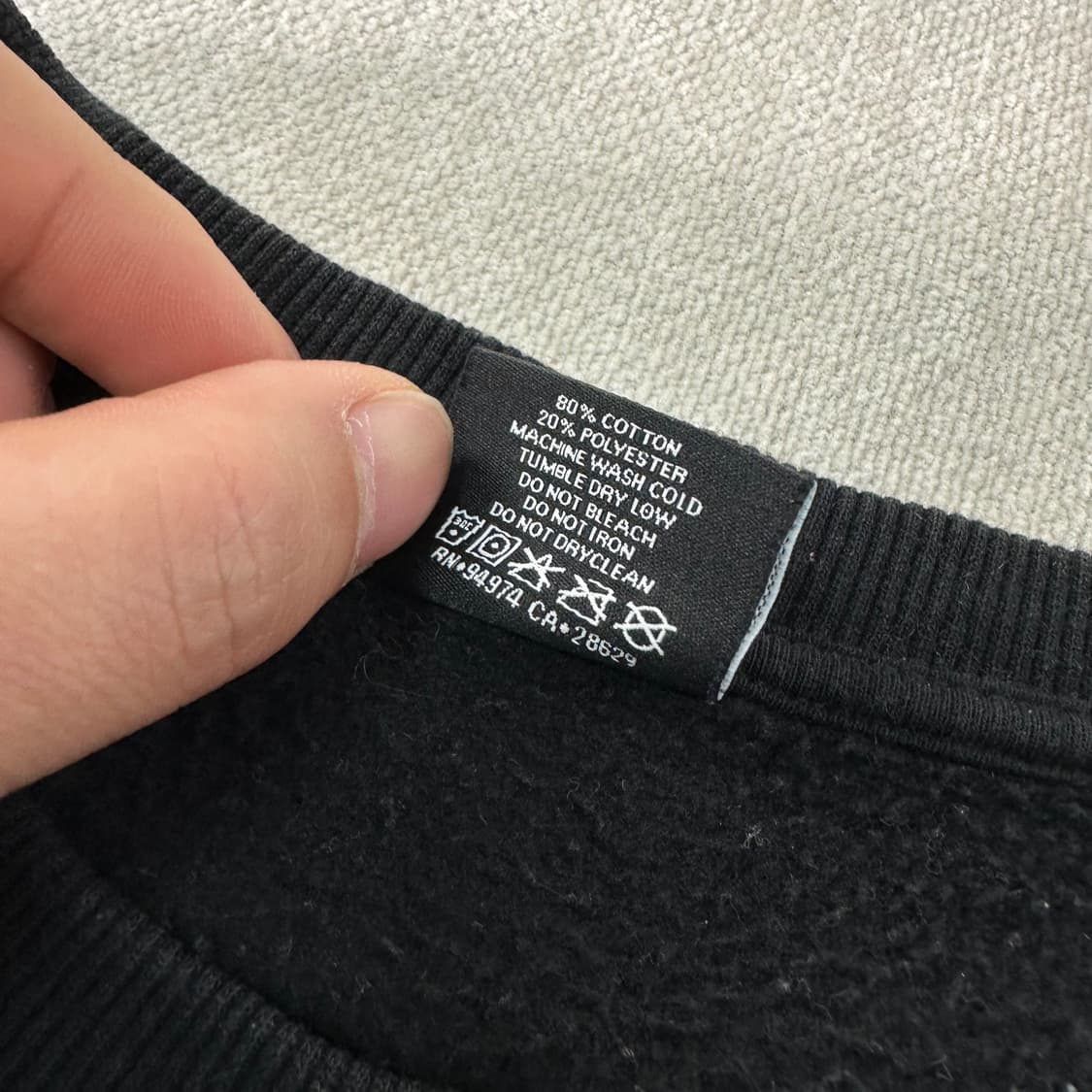 100 스투시 베이직 맨투맨 상품이미지4