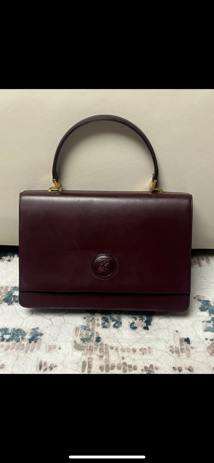 루이까또즈 버건디 가죽 숄더백  상품이미지2