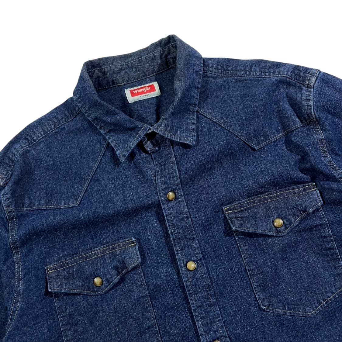 [Wrangler] 랭글러 스냅버튼 투포켓 웨스턴 데님셔츠 상품이미지2