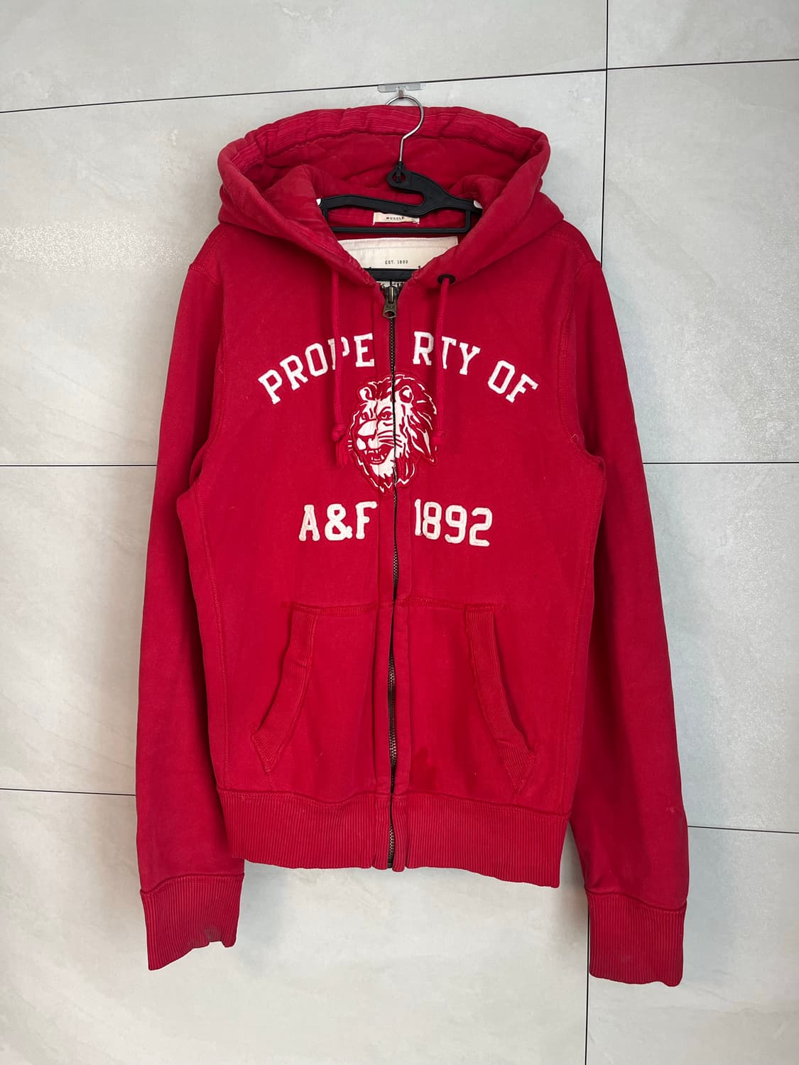 아베크롬비 극희귀 A&F 사자 자수 후드집업 (L)  상품이미지3