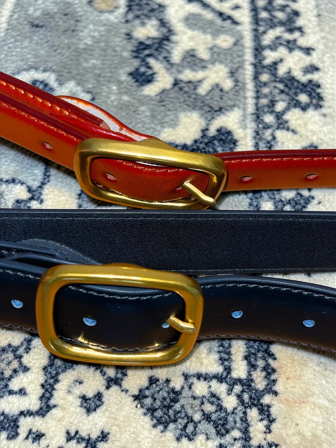 프리미엄 브라스 버클 가죽벨트 유니섹스 상품이미지7