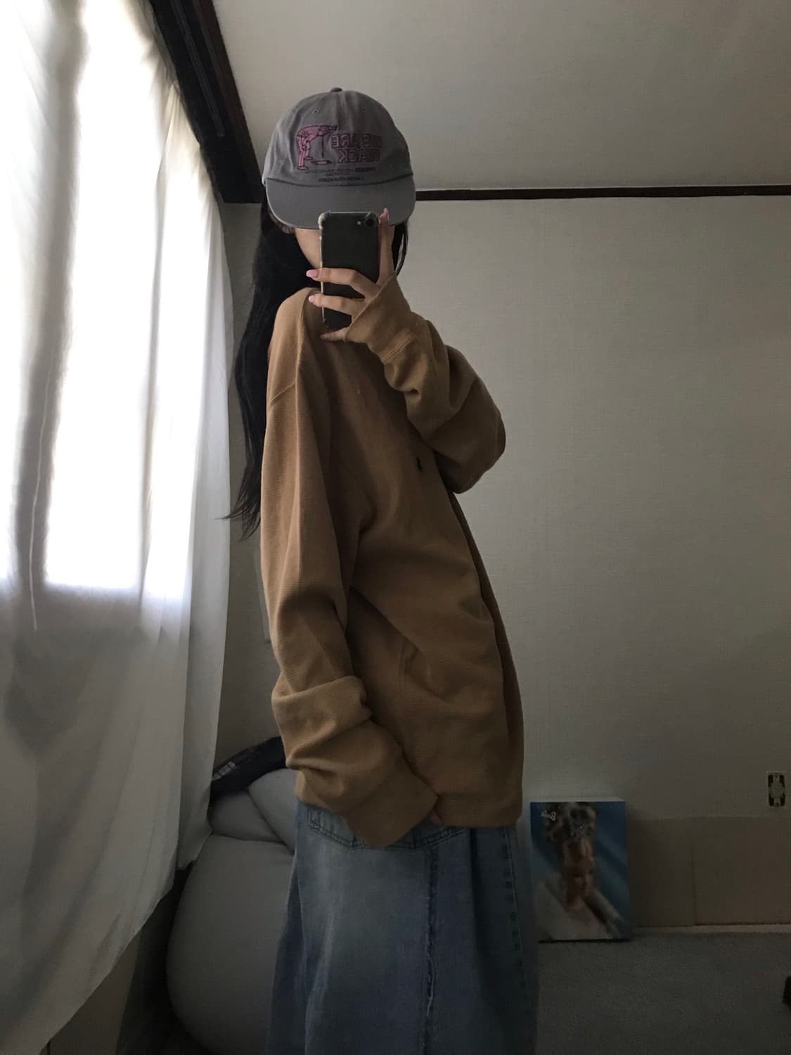 폴로 베이지 와플 롱슬리브 상품이미지4