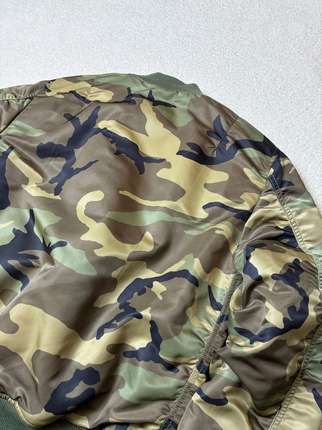 알파인더스트리 카모 Ma-1 리버시블 블루종 자켓 PN6460    상품이미지4