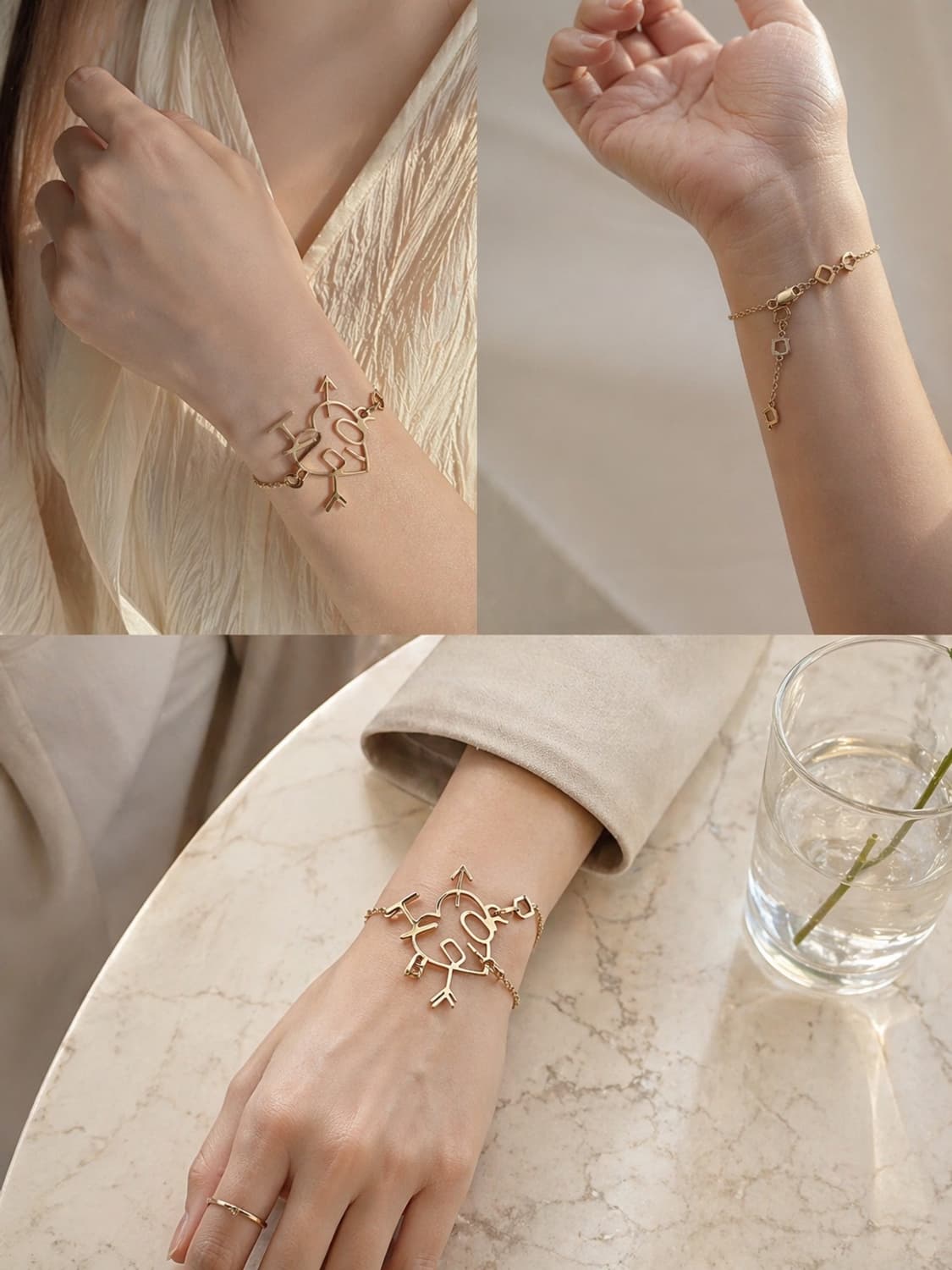 디올 오블리크 하트 큐피드 로고 팔찌 상품이미지1