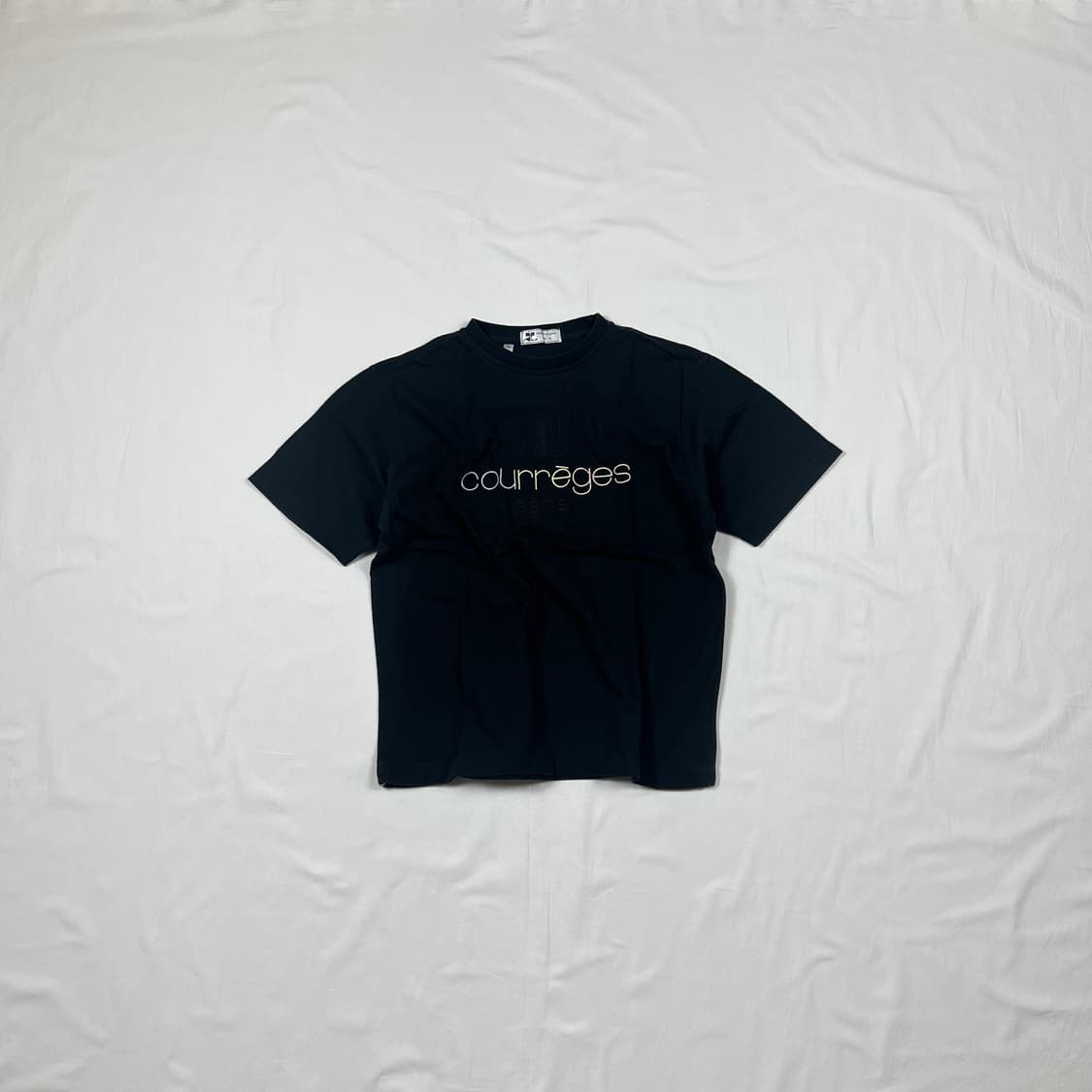 90‘s 꾸레주 꾸레쥬 courreges 로고 스펠아웃 반팔티 상품이미지1