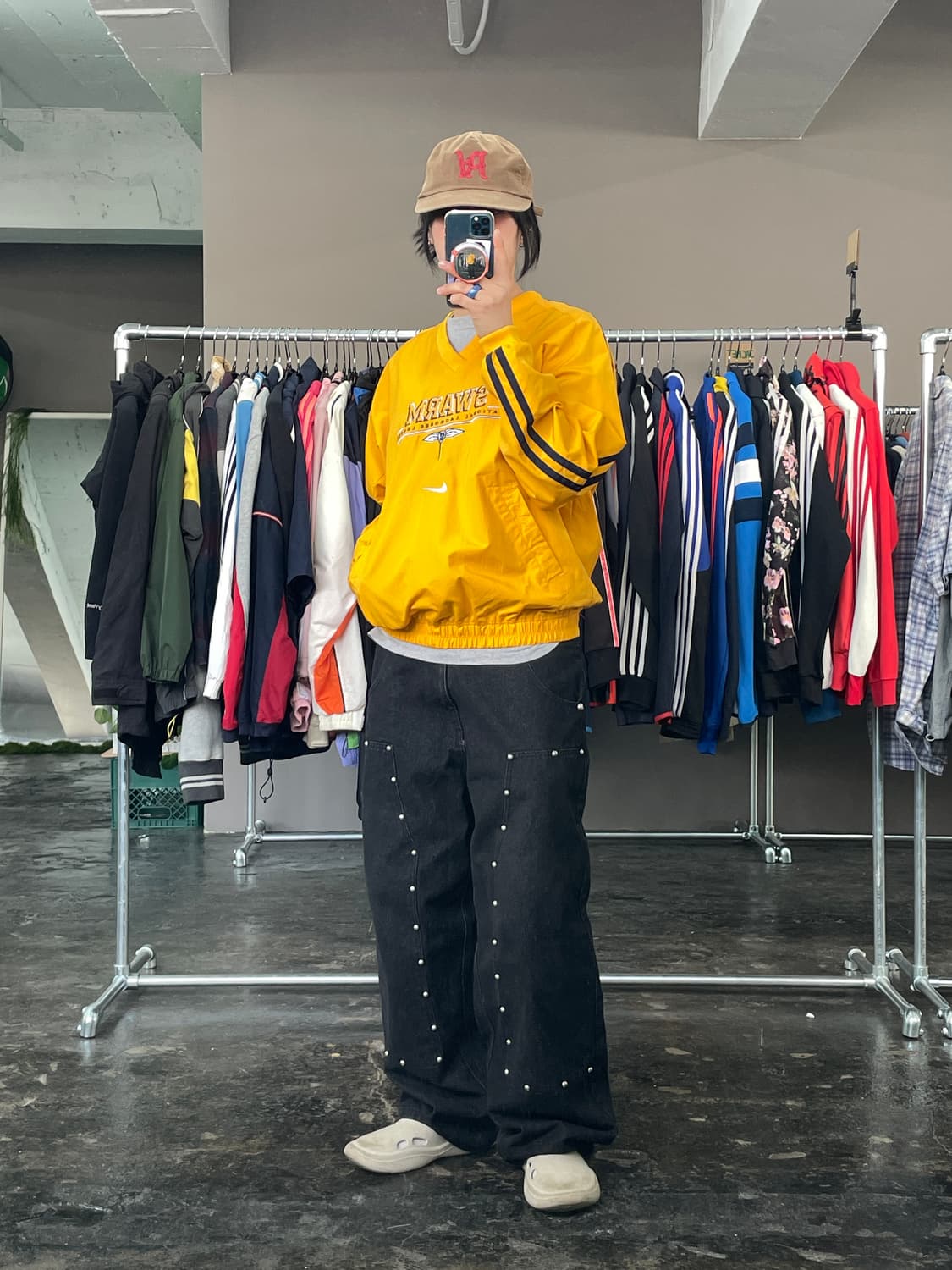 나이키 올드스쿨 v넥 바람막이 웜업 상품이미지4