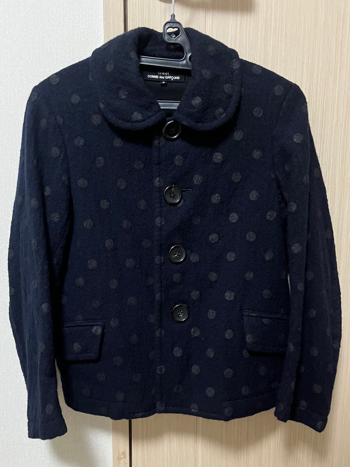 comme des garcons tricot 도트 자켓 (navy) 상품이미지2