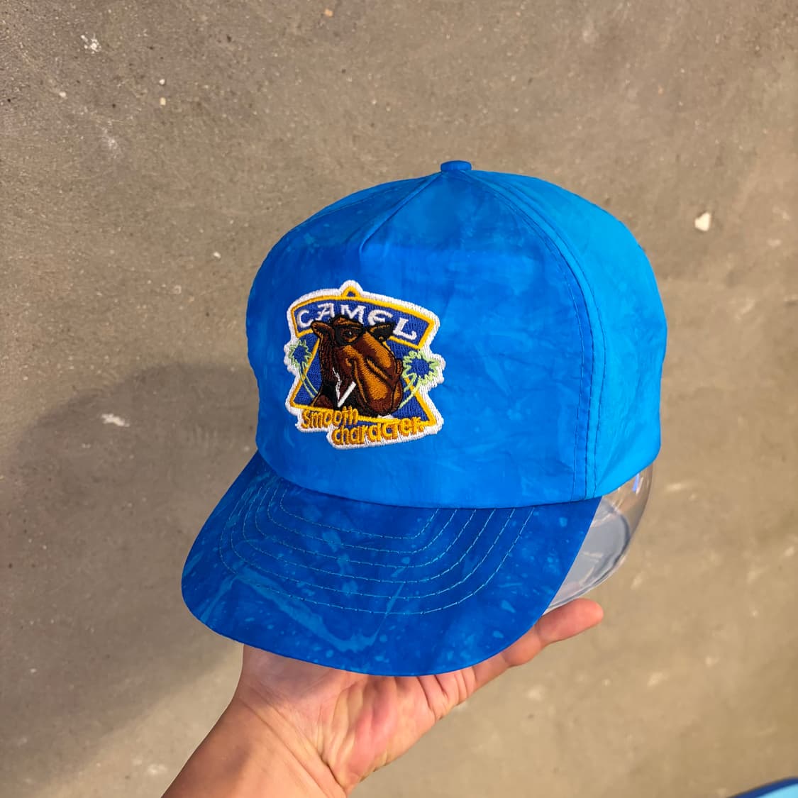 새상품 90s USA 빈티지 카멜 시가렛 볼캡 스냅백 모자 상품이미지3