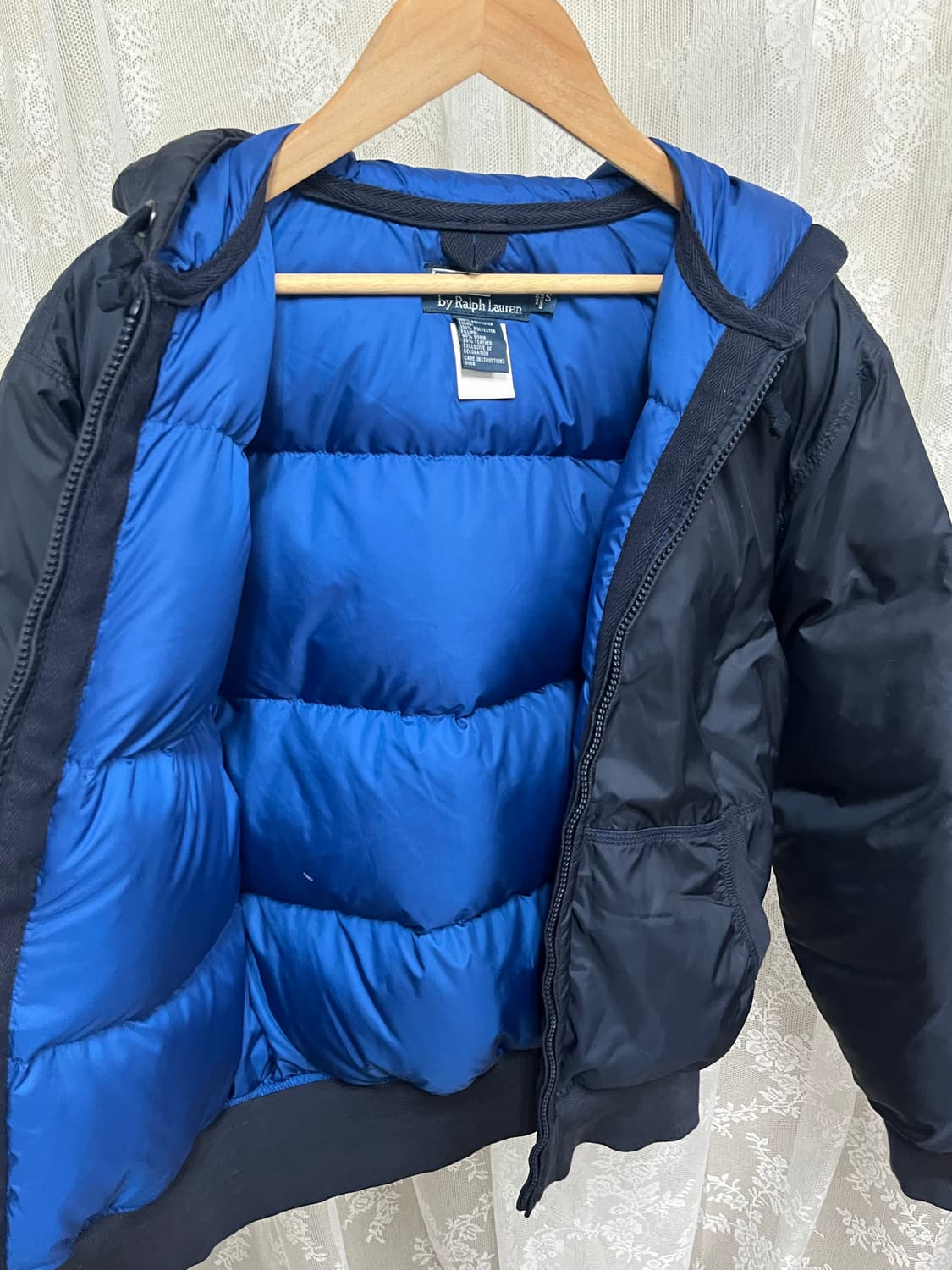 S) 폴로 랄프로렌 덕다운 숏패딩 네이비 상품이미지4