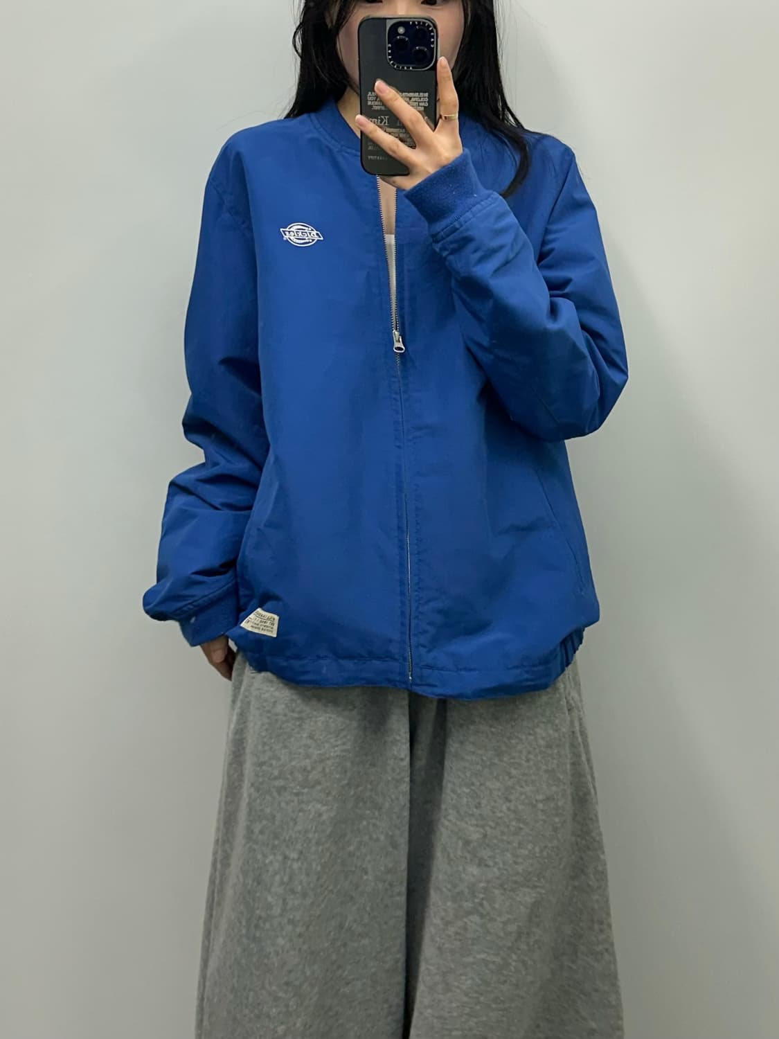 디키즈 백로고 블루 블루종 봄버 자켓 상품이미지1