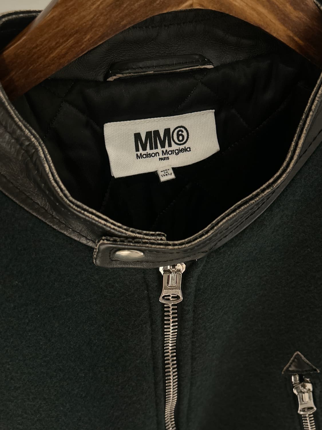 MM6 Leather Wool Mix Jacket 상품이미지4