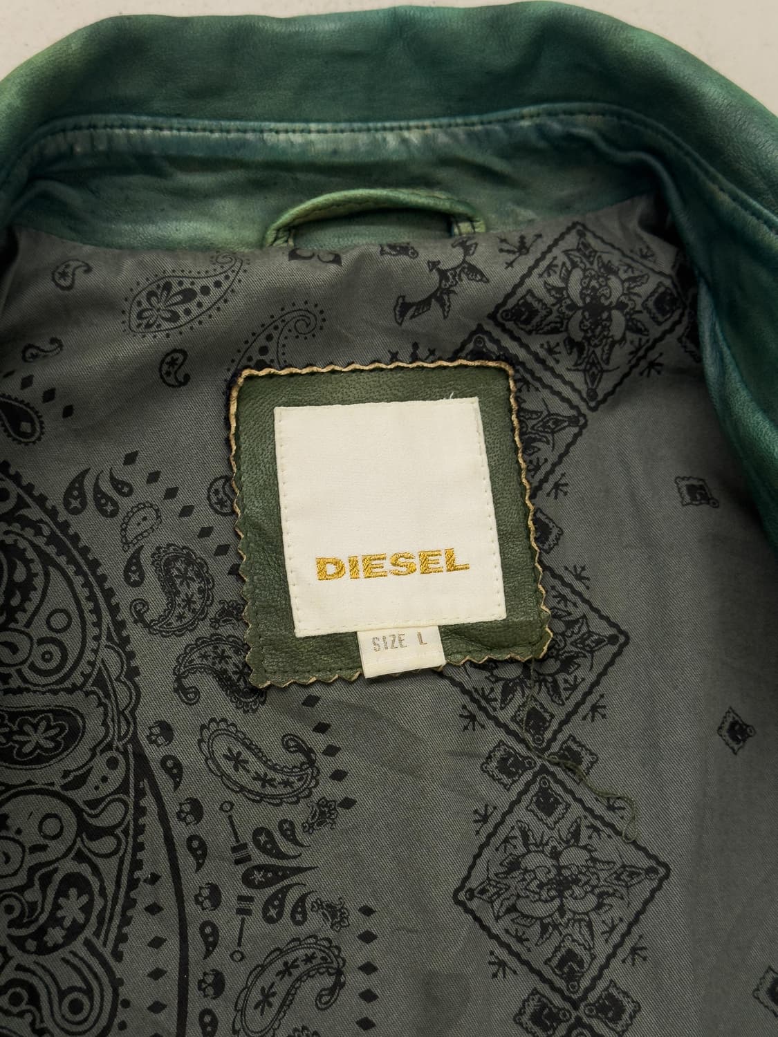 디젤 페이딩 레더 자켓 상품이미지7