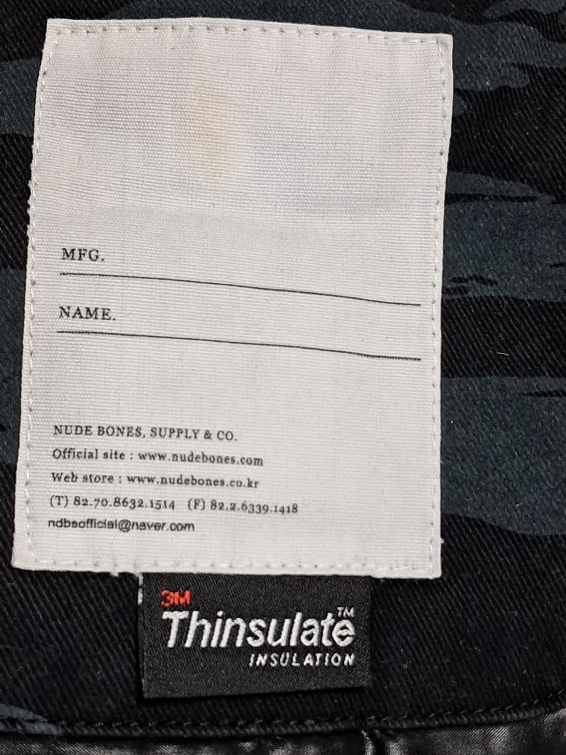 누드본즈 야상패딩 남성M 상품이미지8