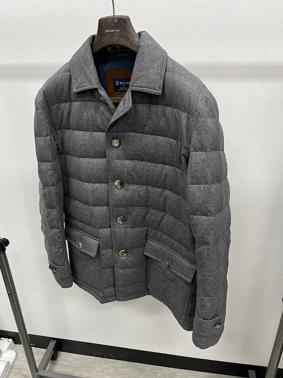 105-110) 브로이어 브라운 울 패딩자켓 상품이미지1