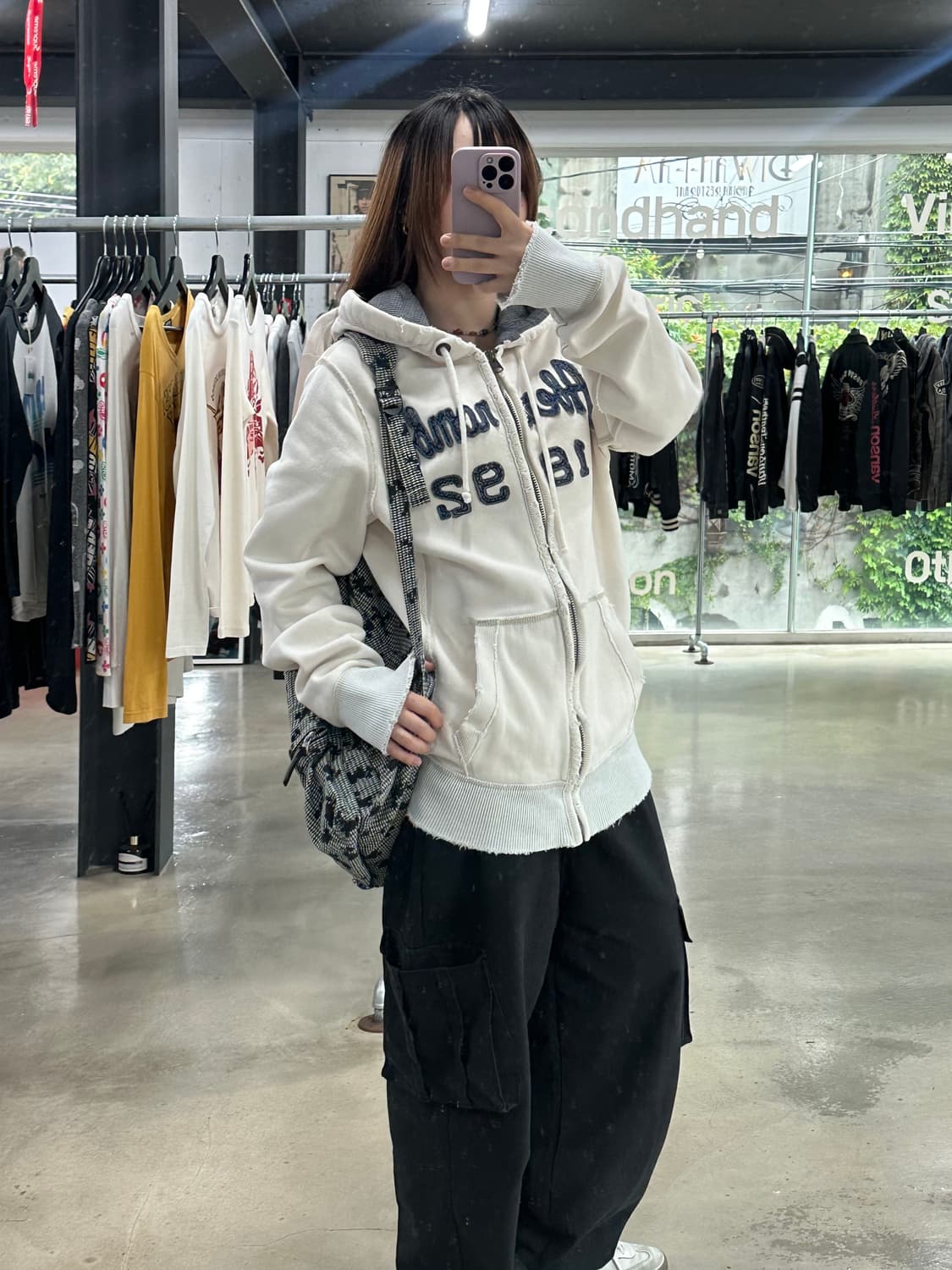 아베크롬비 머슬핏 데미지 후드집업  상품이미지3