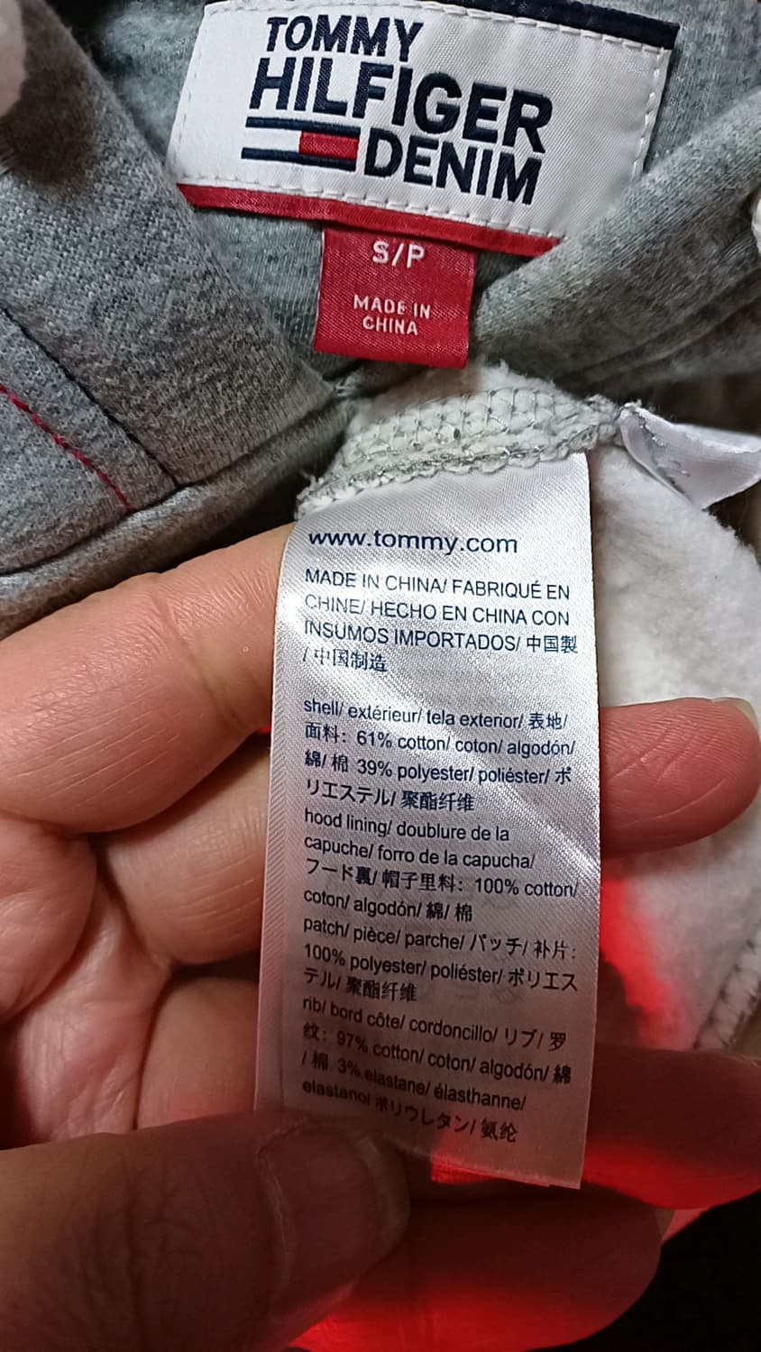 타미힐피거 기모후드 105 여성88 가슴55 기장66 상품이미지5