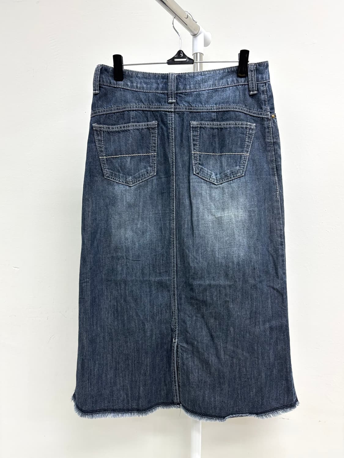 빈티지 중청 데님 미디 스커트 상품이미지6