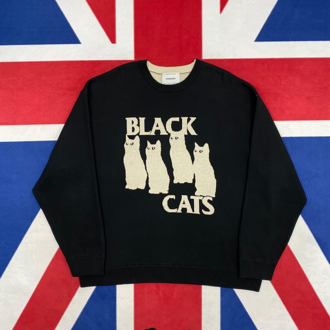 비바스튜디오 블랙캣츠 니트 XL 상품이미지1