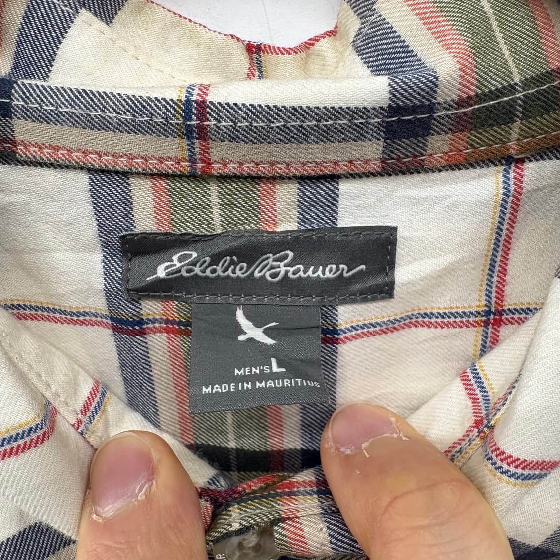 에디바우어 체크 긴팔 셔츠 남/L 상품이미지5