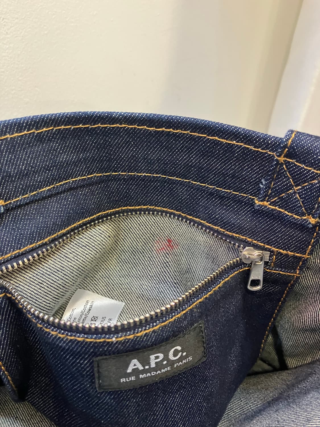 아페쎄 악셀 로고 데님 토트백 상품이미지8