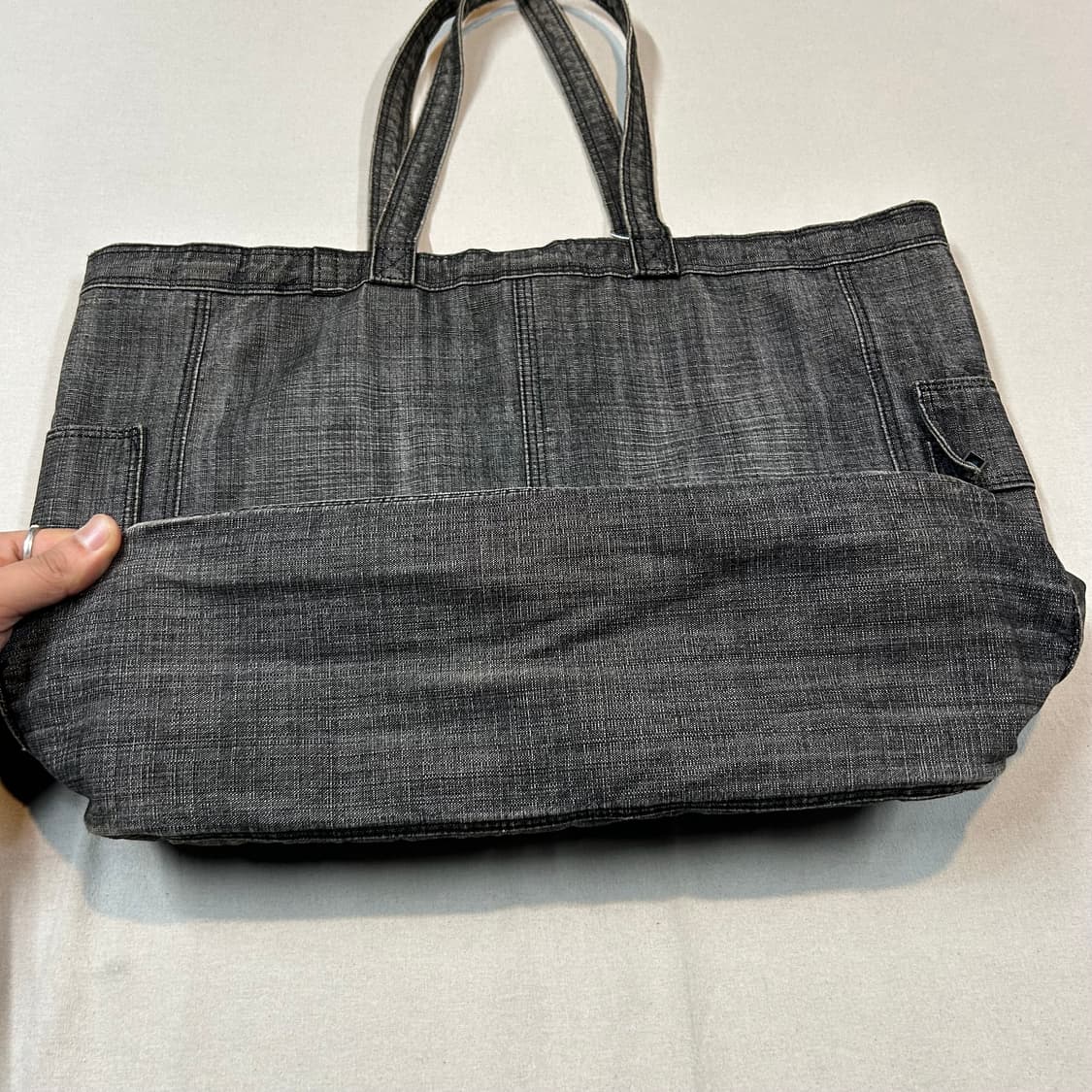 요시다 포터 온스 코튼 블랙 데님 숄더백 토트백 P06 상품이미지6