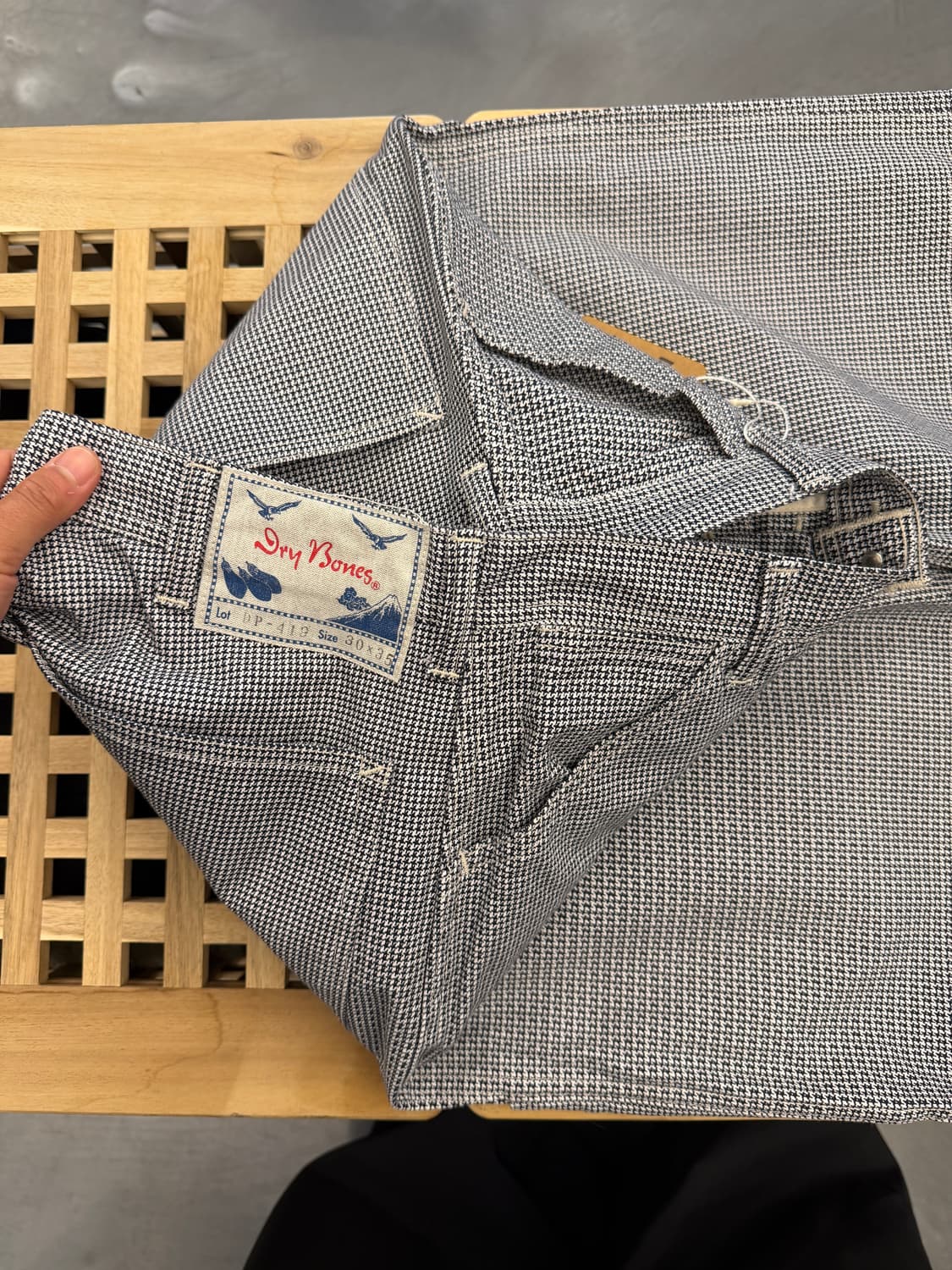 DRY BONES HOUNDTOOTH PANTS 드라이본즈 체크팬츠 상품이미지2