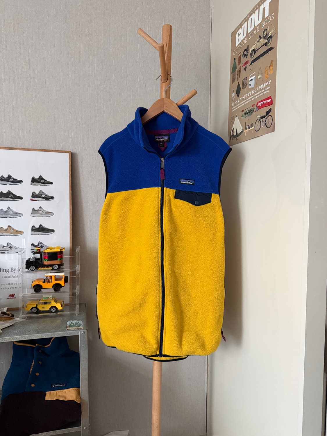 patagonia Synchilla Vest Yellow Blue XL 상품이미지1