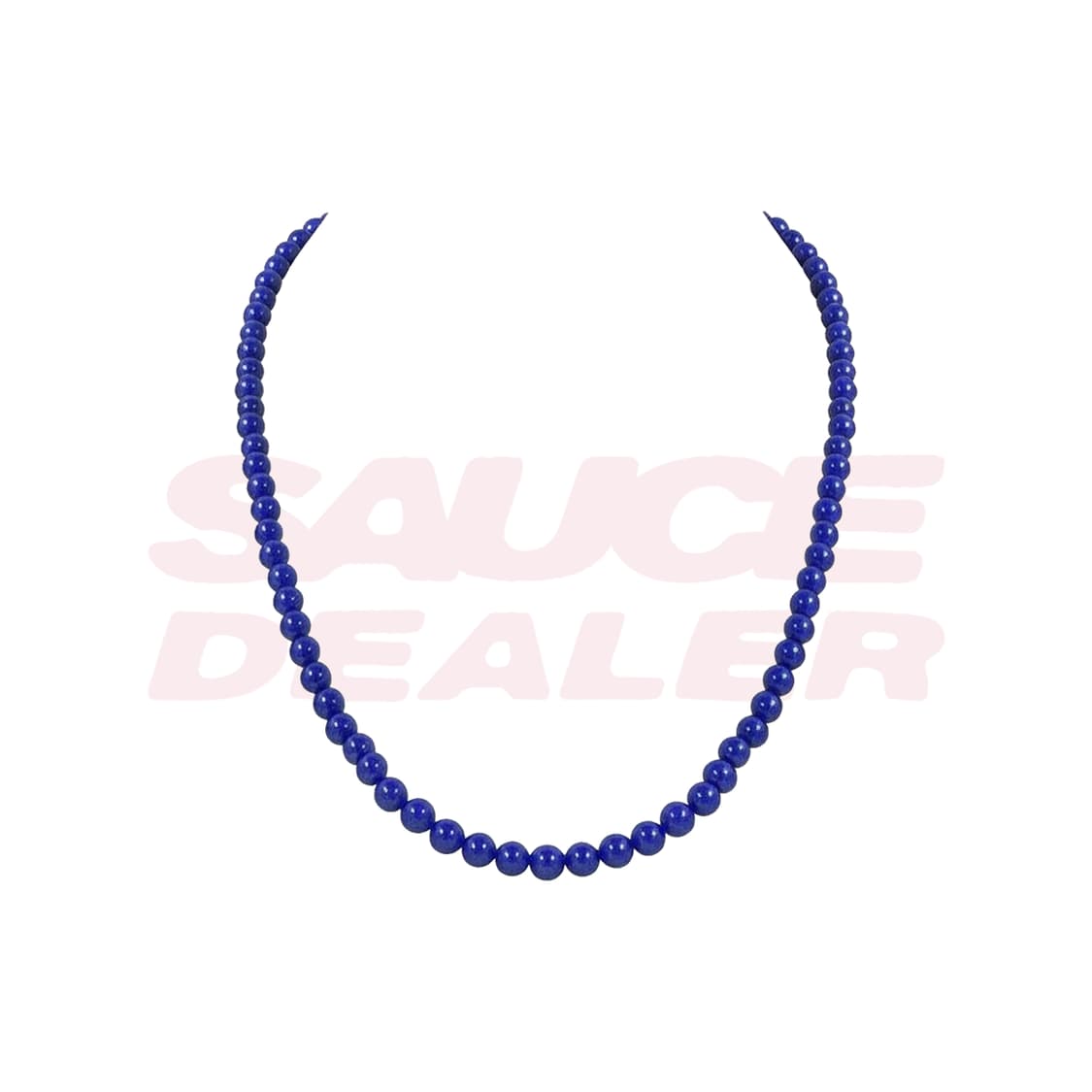 [SAUCE] 라피스라줄리 6.3mm 천연원석 비즈 목걸이 상품이미지1