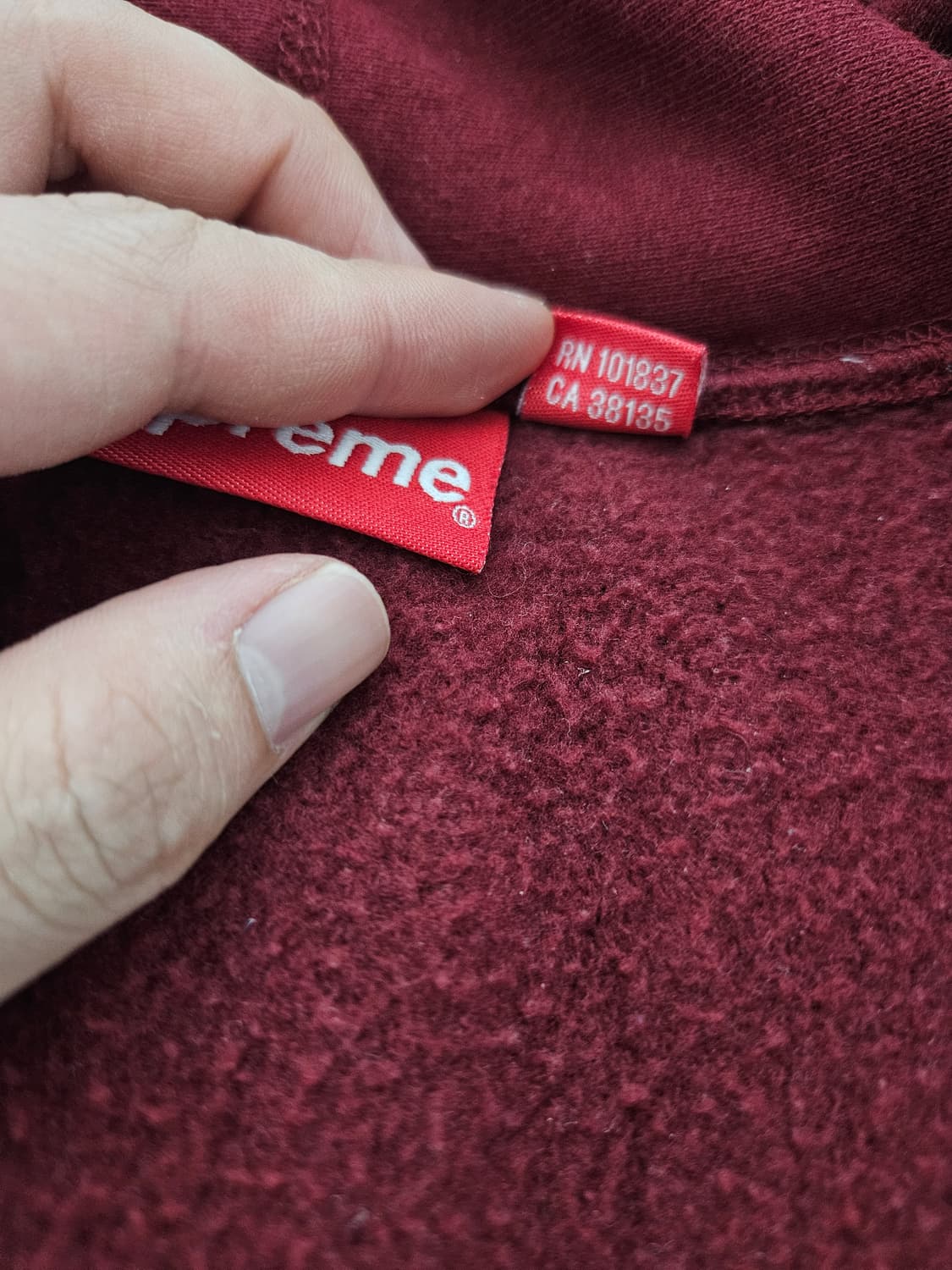 슈프림 미니박스로고 후드집업 상품이미지5